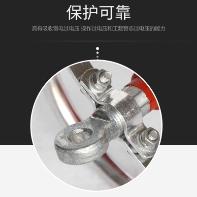 户外复合外套高压避雷器HY5CX-51/134线路间隙型氧化锌避雷器35KV图2