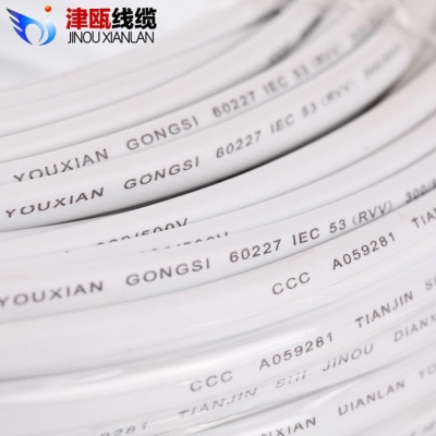津瓯国标纯铜软护套线RVV2芯多规格电源线电线rvv家装工程护套线图4
