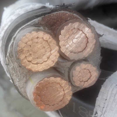 YJV22铠装电缆线4芯500平方3+1带铠地埋电缆3*500+1*240硬芯铜线图3