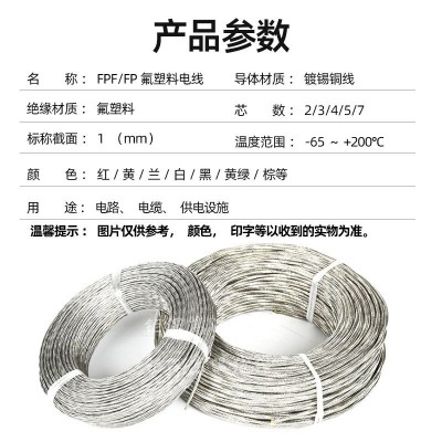 氟塑料耐高温屏蔽控制线电缆铁氟龙屏蔽信号线AFPF屏蔽线批发图3