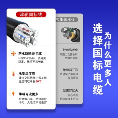 国标铝芯电缆35 50 95 120平方电缆线四芯铠装电力电缆铝芯电缆线图3