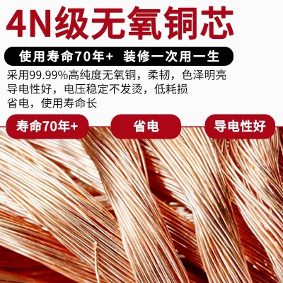 国标RVV护套线2芯3芯4芯5芯软电源线1 2.5 4 6平方家装阻燃电缆线图3