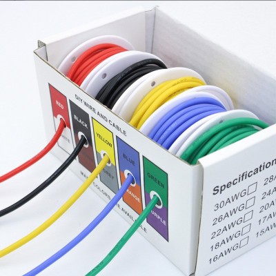 跨境DIY盒装 特软硅胶线阻燃耐高温硅胶线18AWG~24AWG高温硅胶线.图2