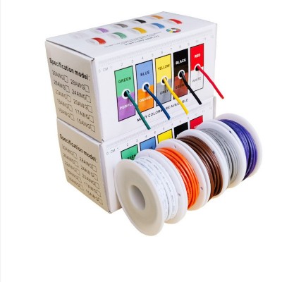 跨境DIY盒装电线六色10M 特软高温硅胶线18AWG~30AWG图4