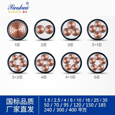 生产厂家直供电压电力电缆0.6/1kV5芯，3+2不等芯2.5-300平方电缆图2