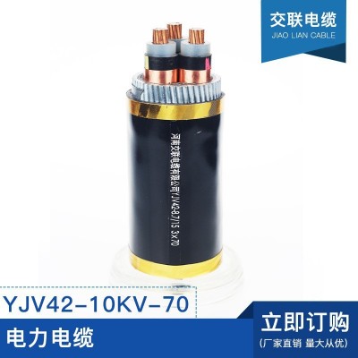 厂家加工定制15kV及以下电力电缆 ZR-YJV22-8.7/15kV-3*25-630mm