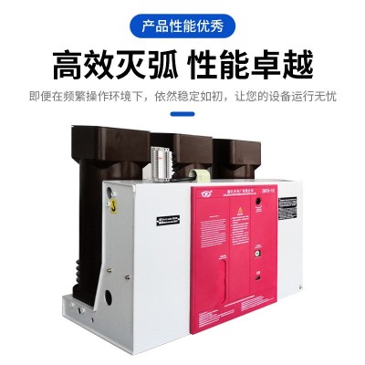 高压真空断路器ZW32-12G/630A户外10KV手动带隔离型柱 上开关图3