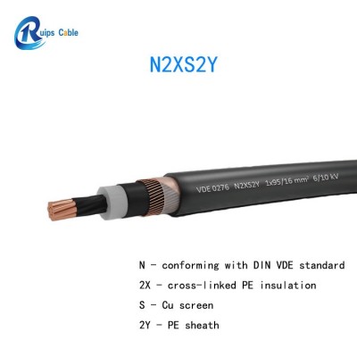 VDE欧盟出口高压电力电缆(YJSV)N2XS2Y 6/10KV 1*95/16mm平方