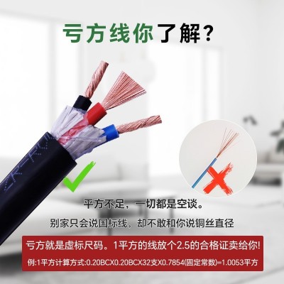 中驰国标阻燃护套线纯铜芯软电线RVV2芯电源线3芯信号线4芯控制线图5