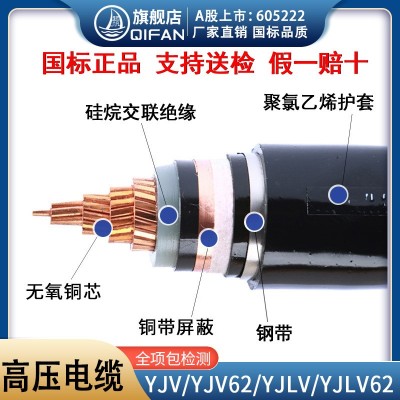 起帆单芯中高压电力电缆YJV/YJLV/YJV62/YJLV62 8.7/15KV-26/35KV图3