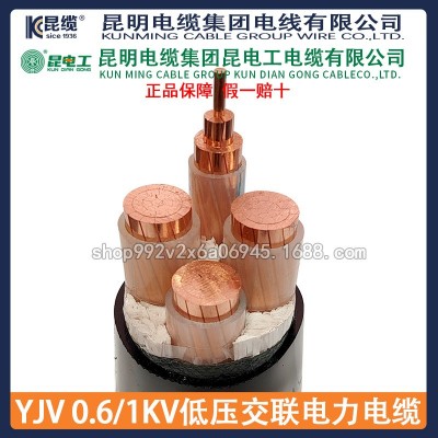 电缆厂昆电工电缆YJV0.6/1KV昆缆国标包检测铜芯低压交联电力电缆图3