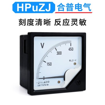 6L2-A小型交流电流表50A/100A 6L2-V指针式交流电压表测试表250V图2