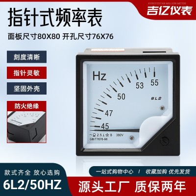 指针式频率表 6L2 电压频率表380V6L2指针式电压测量仪器仪表图2