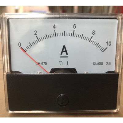 DH-670指针式电流表头超声波焊接点焊点烫机DC表头60*70MM