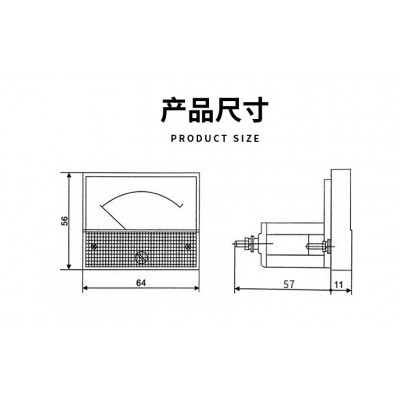 85C1指针式直流微安表50UA 100UA 200UA 500UA 机构指针表头图4