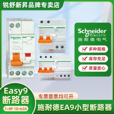 Schneider家用带漏保护空气开关EA9DPN-63A 一体式漏电小型断路器