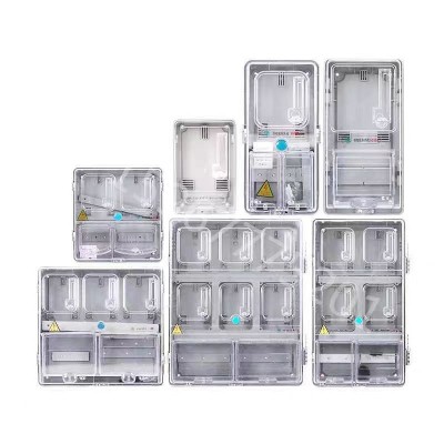 单相电表箱成套户外防水家用配电箱透明塑料室外明装电表 箱盒220V图5