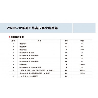 北强电力 供应ZW32-12系列 户外高压真空断路器12KV 配电设备厂家图2
