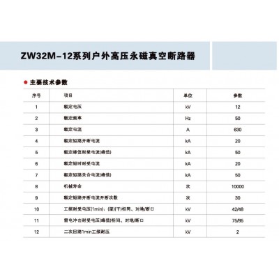 北强电力 供应ZW32M-12系列 户外高压永磁真空断路器 防凝露免维护图3