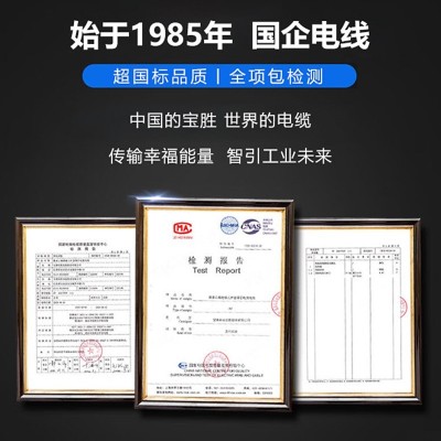宝胜电缆 国标BV1.5 2.5 4 6平方单芯铜芯电线家装电源线 0.5-400平方图5
