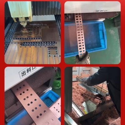 T2T3紫铜排 折弯打孔镀锡紫铜排导电铜排卷 TMY铜母线 接地紫铜排图4