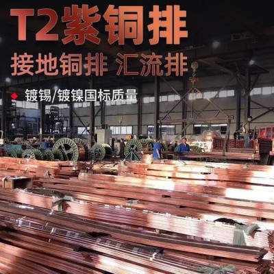 T2T3紫铜排 折弯打孔镀锡紫铜排导电铜排卷 TMY铜母线 接地紫铜排图3