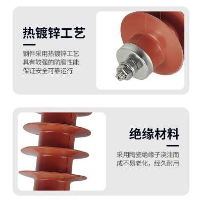 现货避雷器10KV氧化锌硅橡胶不带脱离器HY5WS-17/50高压避雷器图4