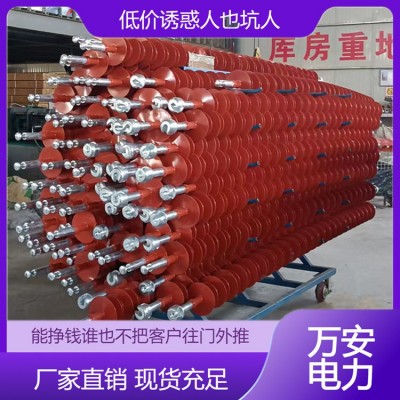 10KV复合针式绝缘子 FPQ-10/5 户外高压支柱横担悬式硅胶瓶 万安电力图3