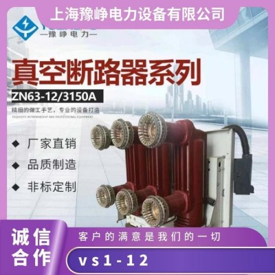 豫峥ZN63 VS1-12/4000A-40KA 3150A 2500A大电流真空断路器图2