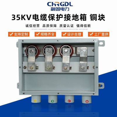 户外304不锈钢高压电力分接箱 铜块欧式铜排35KV电缆保护接地箱图2