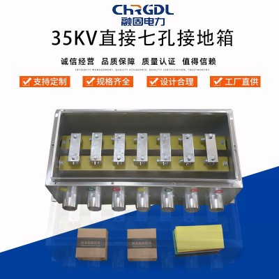厂家供应非标保护分接箱电缆不锈钢护层绝缘35KV七孔直接接地箱图2