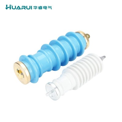 10kv陶瓷金属氧化锌避雷器 Y5WS-17/50FT高压高压蓝色 白色广东型图3