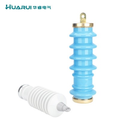 10kv陶瓷金属氧化锌避雷器 Y5WS-17/50FT高压高压蓝色 白色广东型图4