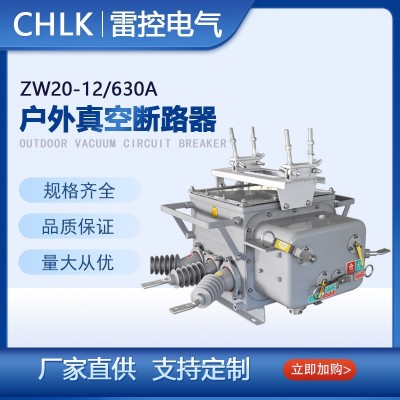 ZW20-12/630A高压真空断路器10KV手动柱上分界真空开关厂家直销图3