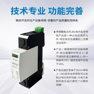 JBO击穿保险 防止电压互感器中性点绝缘击穿 带遥信报警 防雷器图3