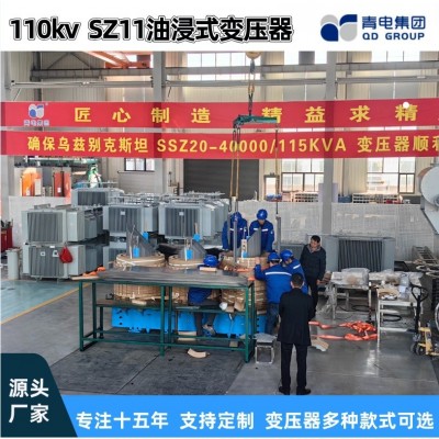 青电变压器厂 SZ20- 6300 25000 63000KVA/110kv油浸式主 变压器图3