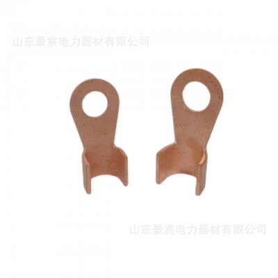 行家选OT加厚紫铜接线端子开口铜鼻子冷压接线端连接器电缆开口鼻图2