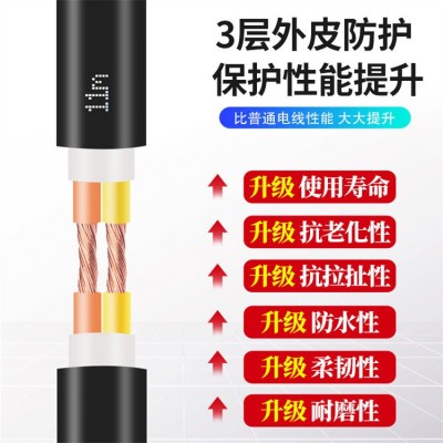 BV线纯铜电线 bvr单芯多股软铜线 1.5/2.5/4/6平方国标家装铜芯线图5