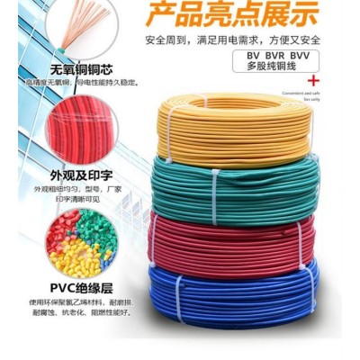 金龙羽电线电缆 电缆硬线 南方珠江南洋电缆 低烟无卤电缆线图5