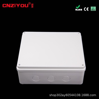 户外塑料防水盒300*250*120厂家直销电缆接线盒家用防水ABS材料