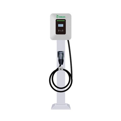 百胜新能源7KW交流家用式充电桩含4G模块2.8、4.3英寸汽电车充电图4