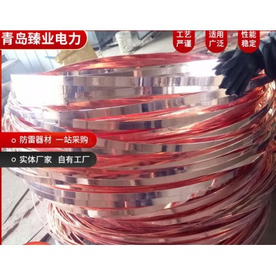 覆铜扁排 接地网防雷 使用寿命长 40*5覆铜钢扁钢 源头工厂实力商家图5