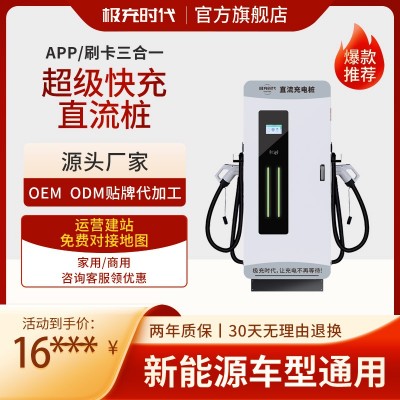 极充充电桩120/160/210/320/400kw双枪商用直流桩