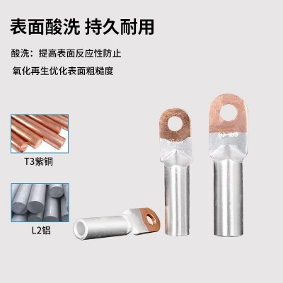 A级DTL-630铜铝鼻子630平方大型铜铝接线端子铜铝鼻图2