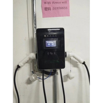 户外停车场新能源汽车充电桩 自助充电站 交流桩双枪壁挂图5
