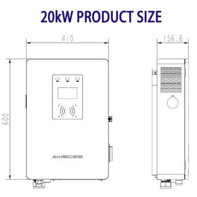 华盛40kw CCS2充电枪 适配广泛 高效充电-380VAC输入标配5米线图5