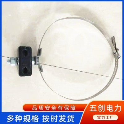 引下线夹 铁塔光缆固定杆塔绝缘引下夹具 操作简单 五创图3