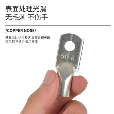 jg系列铜鼻子95mm2 船用线鼻子铜线耳接线端子 中域电气