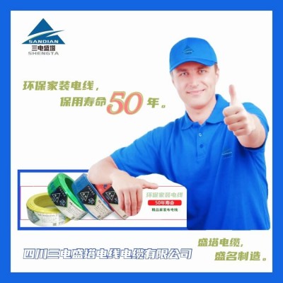 三电盛塔 铜芯轧纹铜护套柔性无极矿物质防火电缆 BTTVW 1*300图4