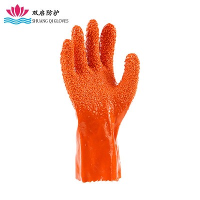 PVC挂胶劳保手套防油防滑耐酸碱手套橡胶颗粒磨砂劳保手套图5